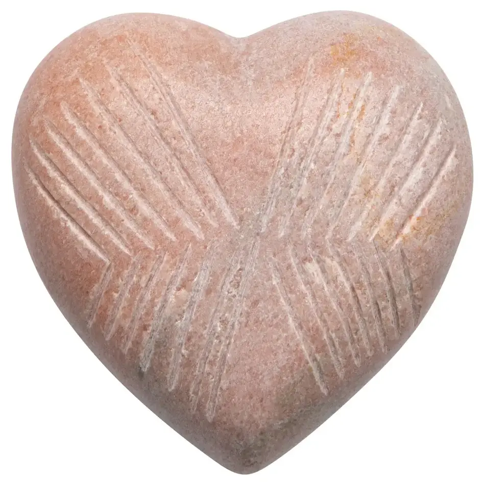 Danica Pink Marble Heart Large