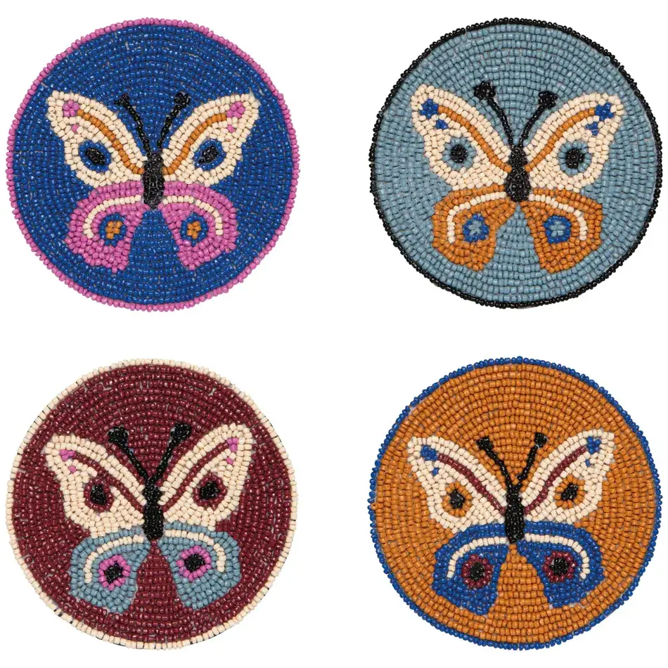 Danica Aurora Beaded Coasters Set of 4