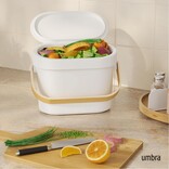 Umbra Bellwood Compost Bin White/Natural