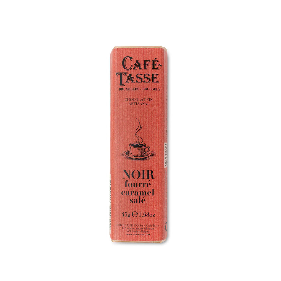 Cafe-Tasse Cafe Tasse Chocolate, noir fourre caramel sale, 45g