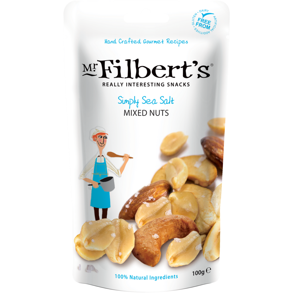 Mr. Filbert's Mr. Filbert's Simply Sea Salt Mixed Nuts, 100g