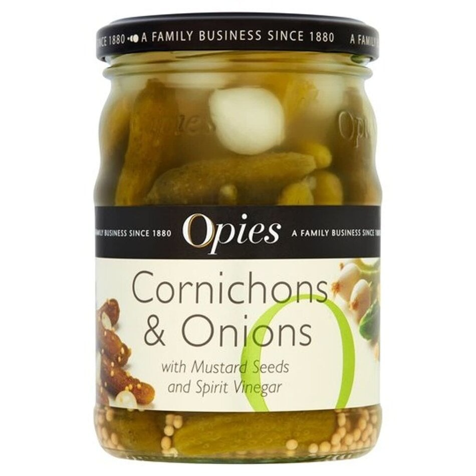 Opies Opies Cornichons and Onions, 350g