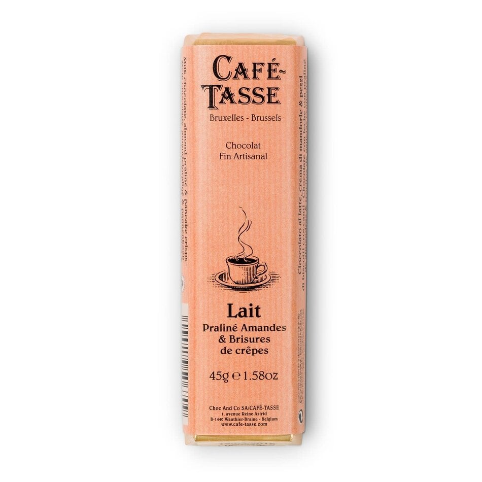 Cafe-Tasse Cafe Tasse Chocolate, praline amandes & brisures de crepe dentelle, 45g