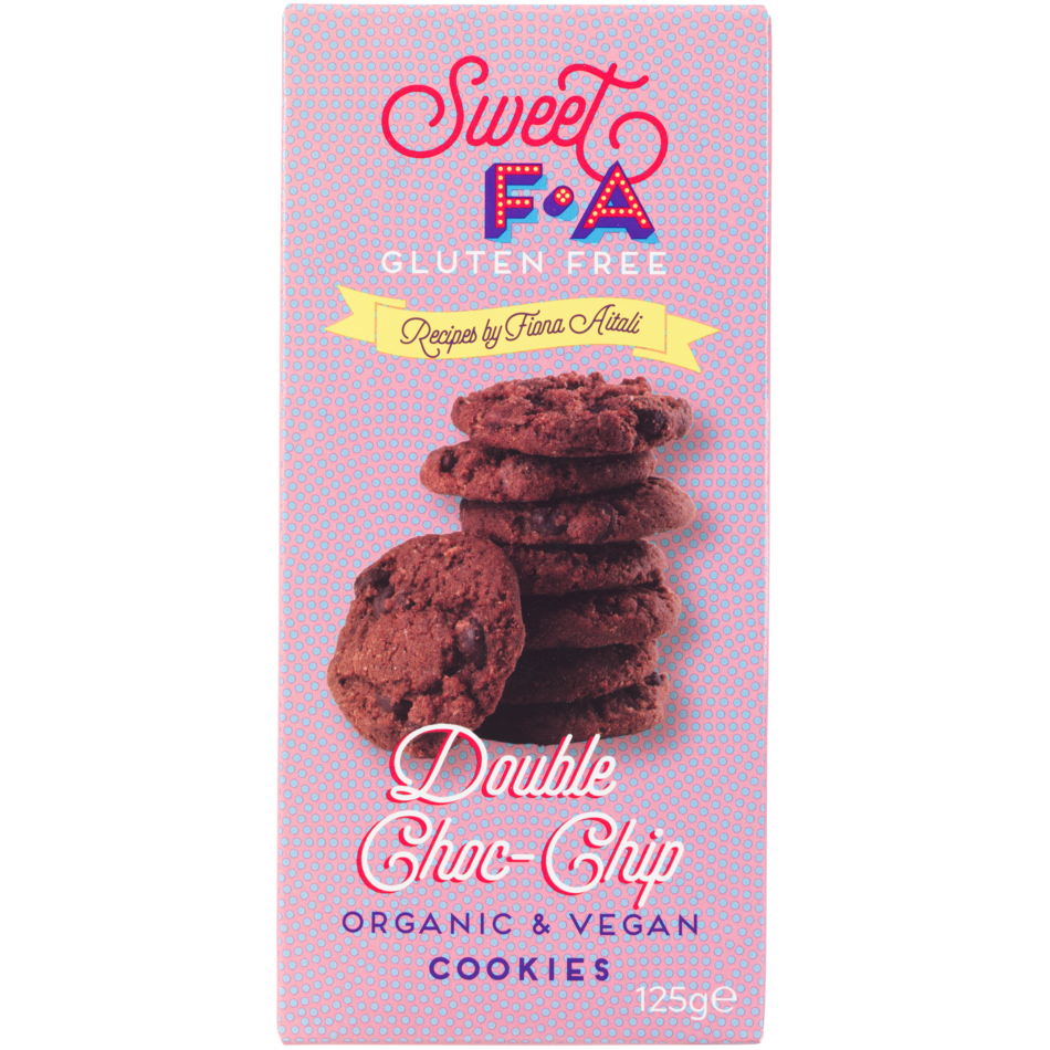 Sweet FA Double Chocolate Chip Gluten Free Biscuits, 125g