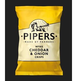 Pipers Pipers Crisps Lye Cross Cheddar and Onion, 150g