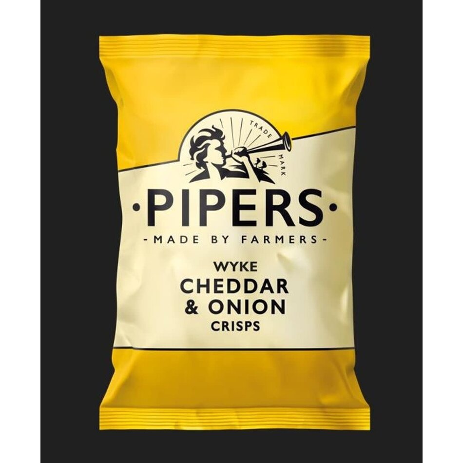 Pipers Pipers Crisps Lye Cross Cheddar and Onion, 150g