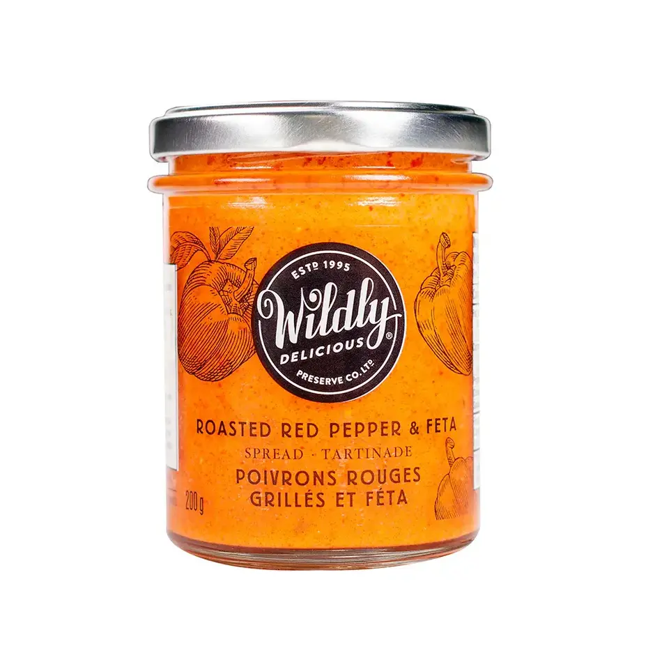 Wildly Delicious Wildly Delicious Roasted Red Pepper & Feta, 200g