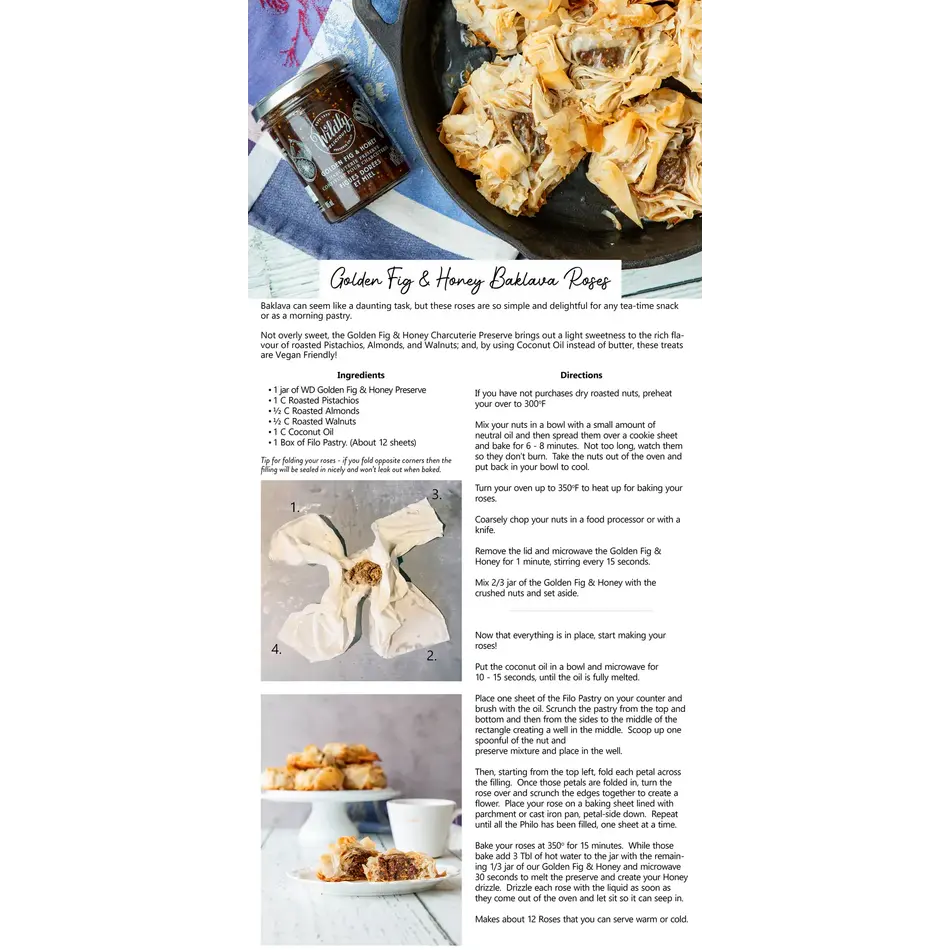 Wildly Delicious Wildly Delicious Golden Fig & Hot Honey Charcuterie Preserve, 185ml