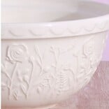Mason Cash Mason Cash Meadow Mixing Bowl 29cm/4000ml, White Rose