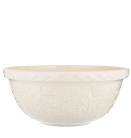 Mason Cash Mason Cash Meadow Mixing Bowl 29cm/4000ml, White Rose