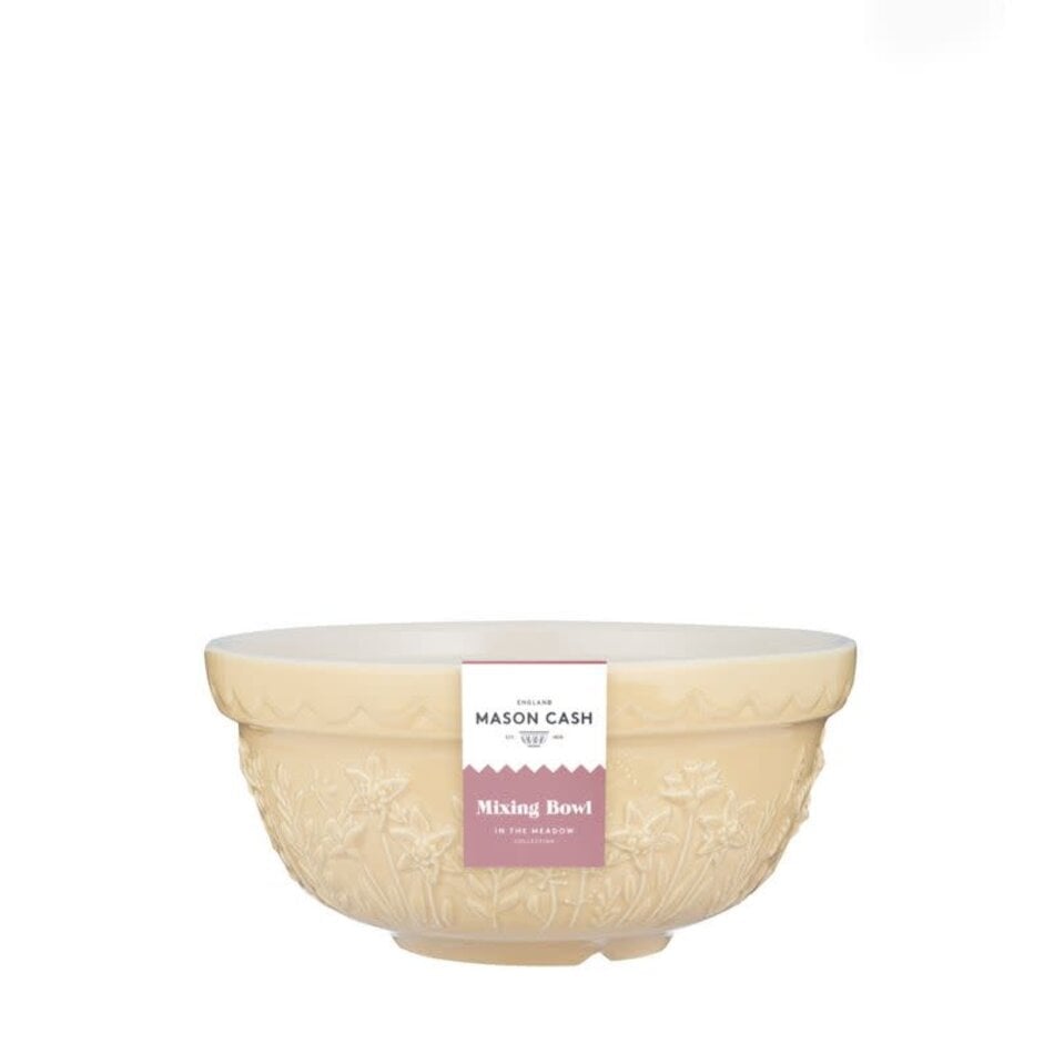 Mason Cash Mason Cash Meadow Mixing Bowl 21cm/1100ml, Yellow Daffodil