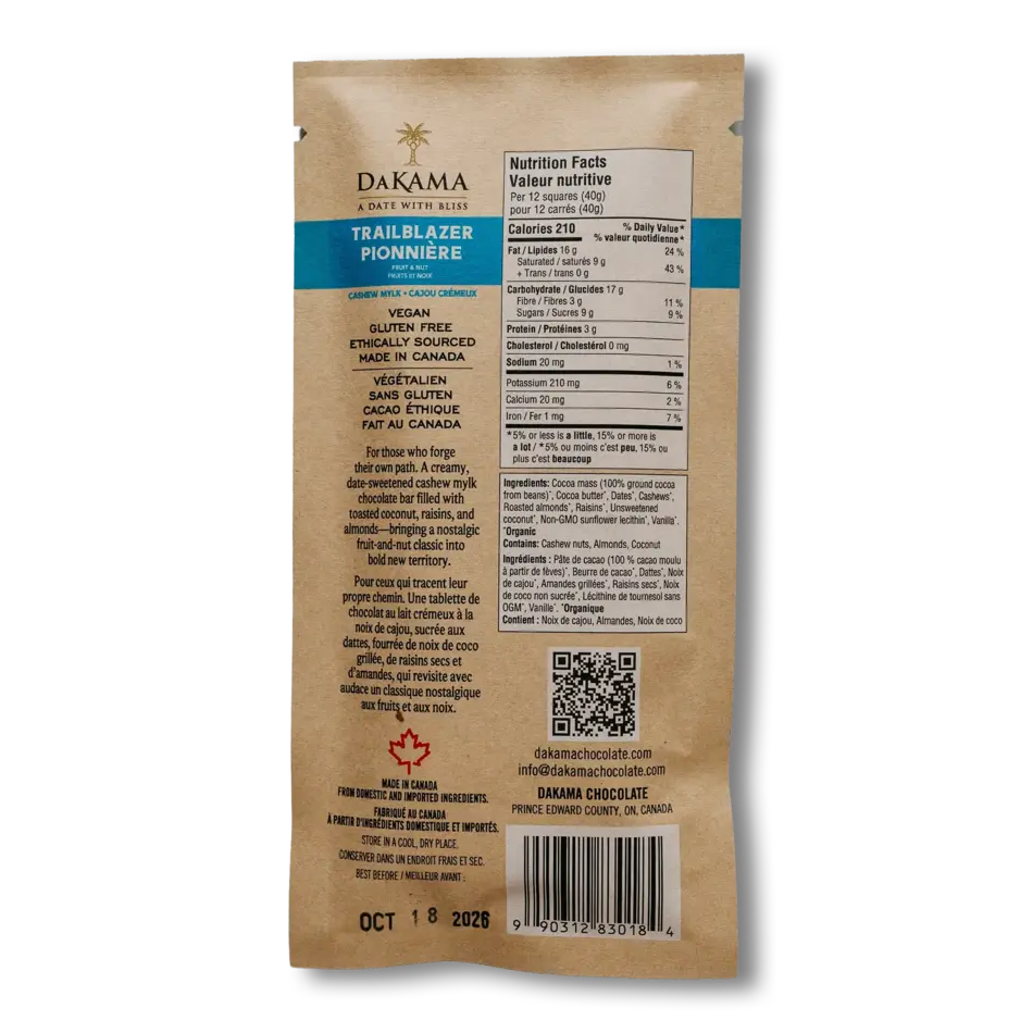 Dakama Dakama Trailblazer Cashew Mylk with Fruit and Nut