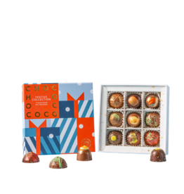 Chococo 9 Piece Festive Chocolate Selection Box, 90g