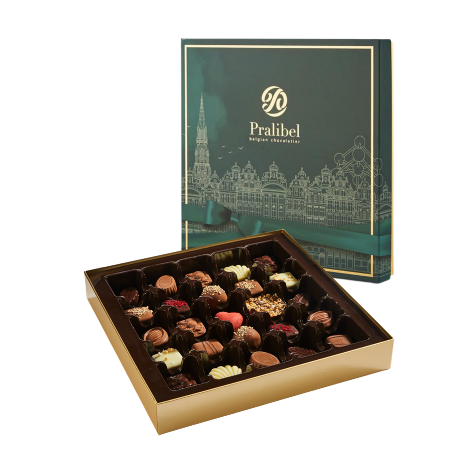 Pralibel Brussles Skyline Assorted Chocolates Emerald Gift Box, 330g