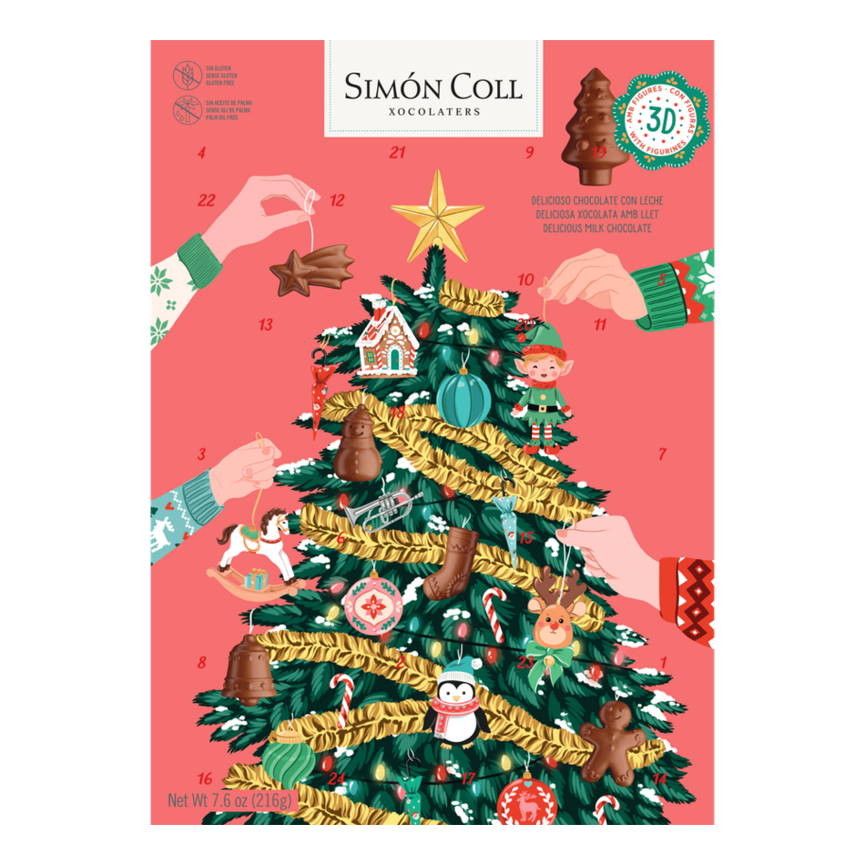 Simon Coll Advent Calendar, Milk Figurines, 216g
