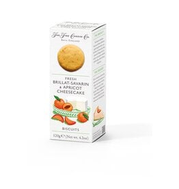 Fine Cheese Co. Fresh Brillat Savarin & Apricot Cheesecake Biscuits, 115g