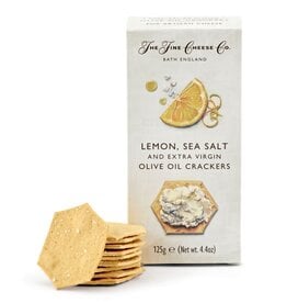 Fine Cheese Co. Lemon, Sea Salt & Extra Virgin Olive Oil Crackers, 125g