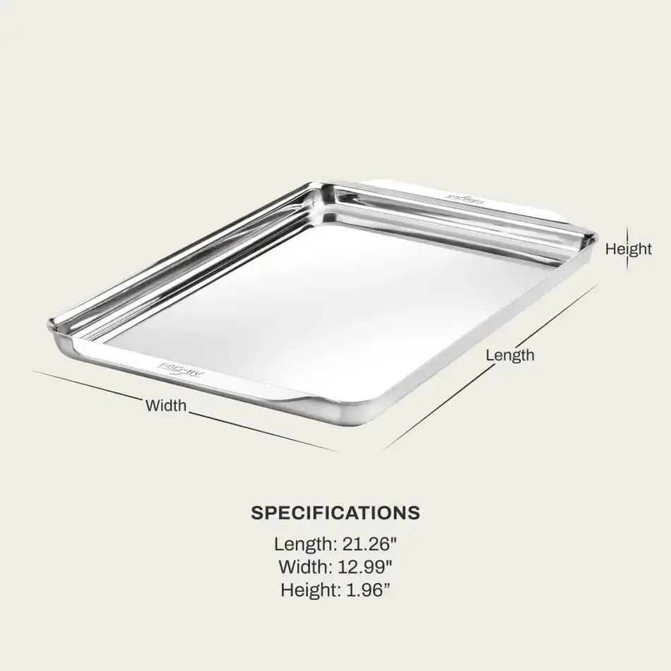 All Clad All Clad, Stainless Steel Half Sheet Pan, 11.5" x 17"