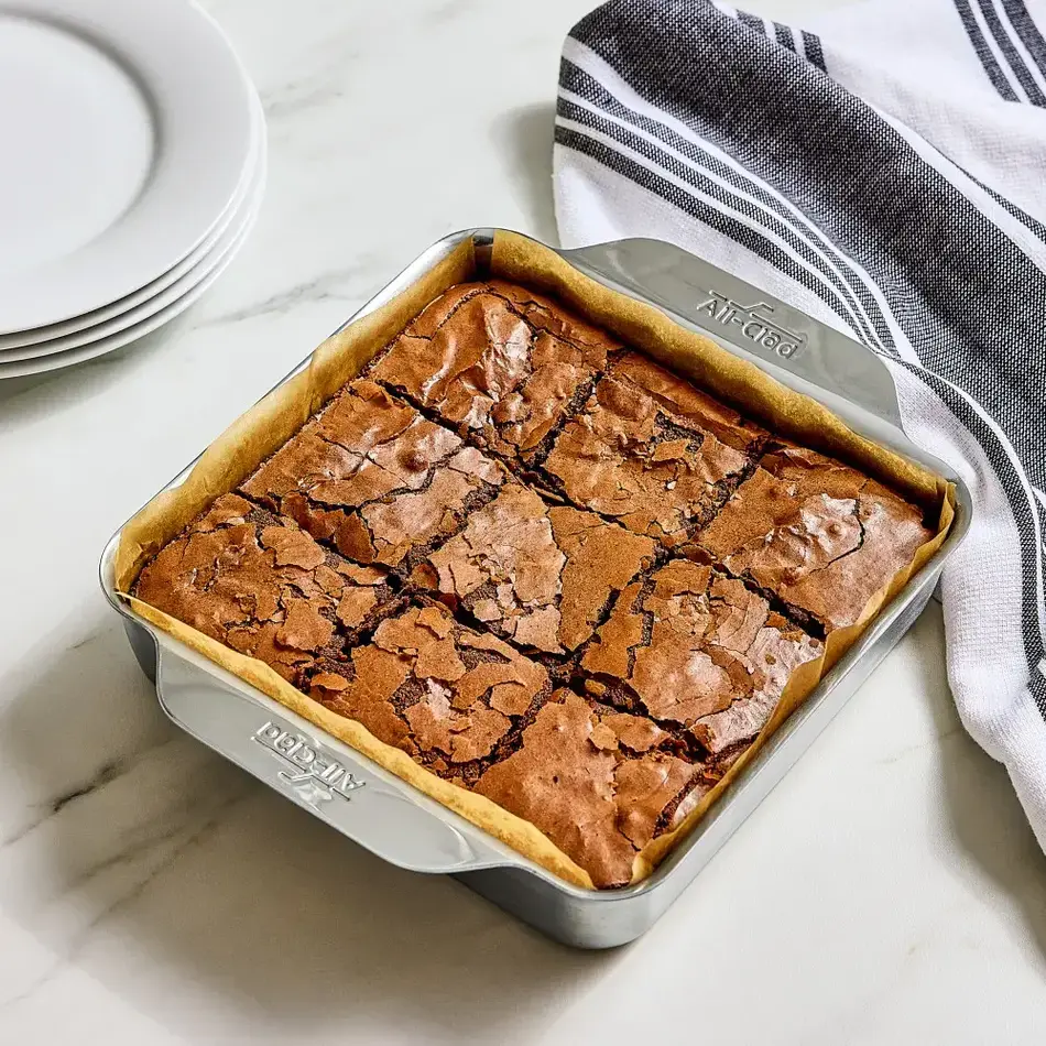 All Clad Stainless Steel Bakeware Square Baking Pan, 8" x 8"