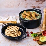 Victoria Cast Iron Dutch Oven Combo Cooker, 5.7L