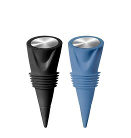 OGGI Bar Conical Bottle Stopper, set of 2