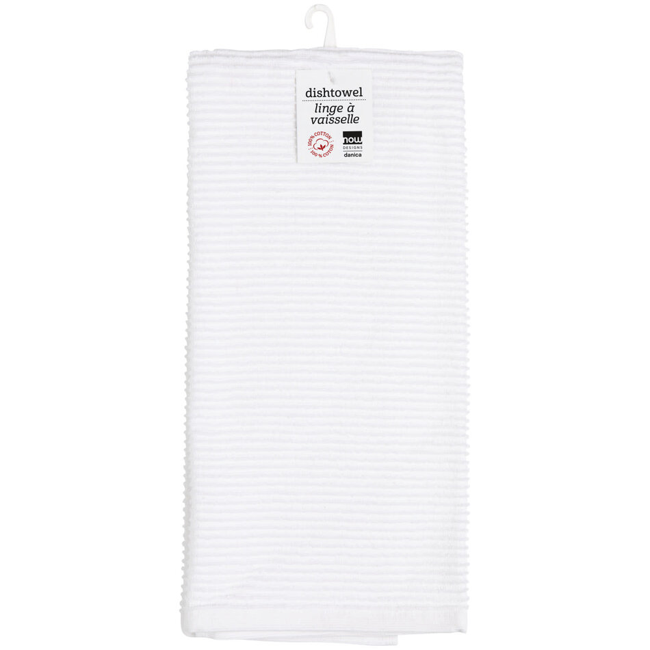 Ripple White Kitchen Towel