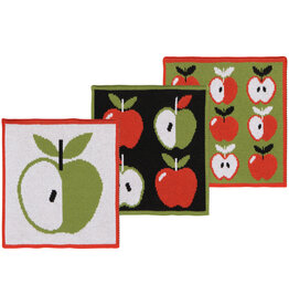 Apple a Day Knit Dishcloth Set of 3
