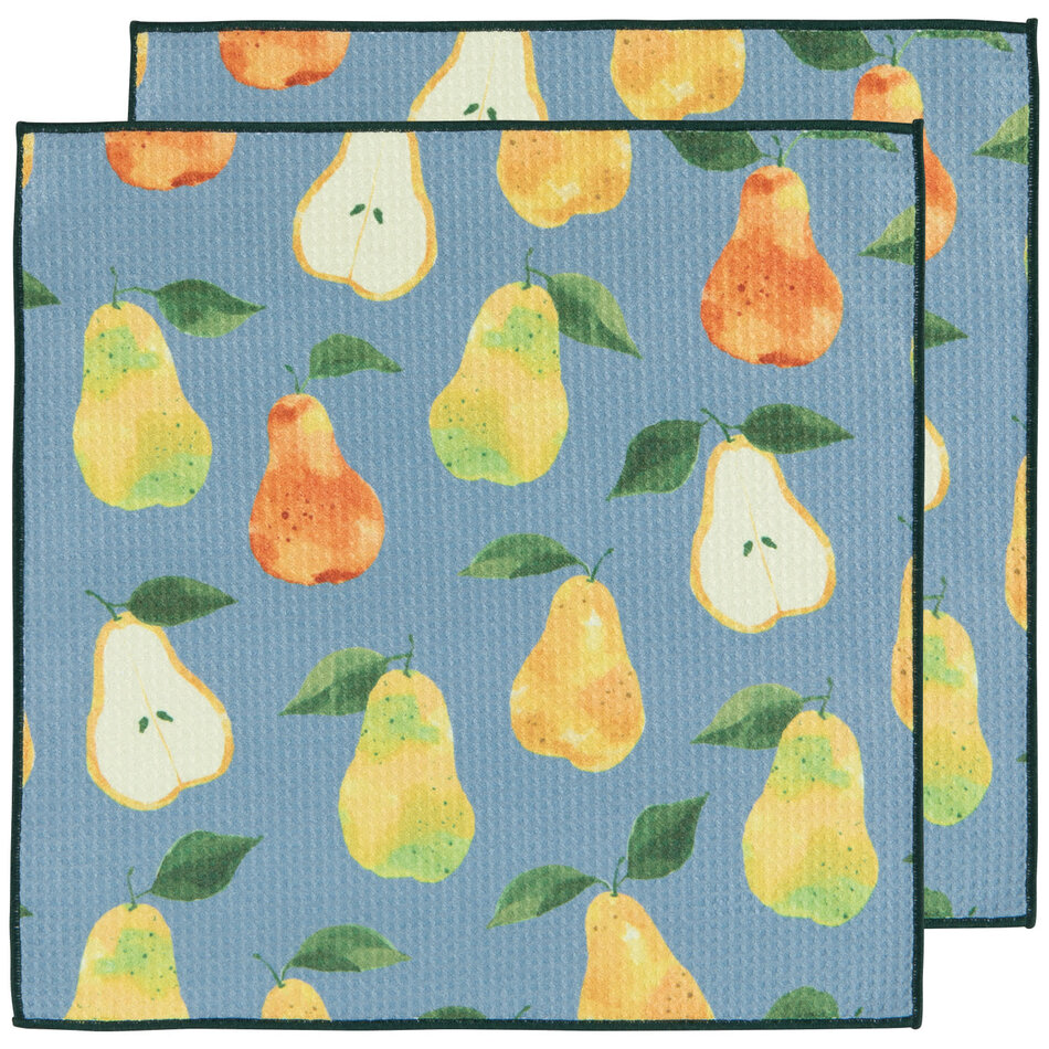 Heritage Pear Recycled Microfibre Dishcloths Set o