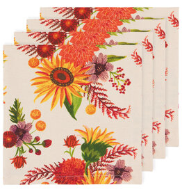 Sunflower Splendor Printed Napkins Set of 4