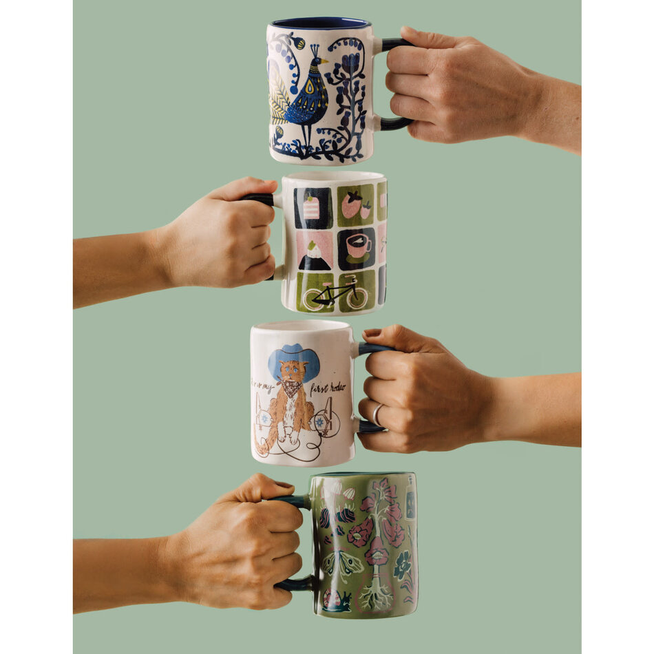 Peacock Perch Mug