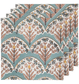 Bouquet Block Print Napkin Set of 4