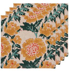 Goldenrise Block Print Napkin Set of 4