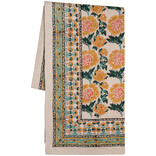 Goldenrise Block Print Tablecloth 60 x 84 inch