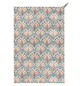 Bouquet Block Print Dishtowel
