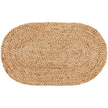 Oval Braided Jute Mat 18 x 30 inch