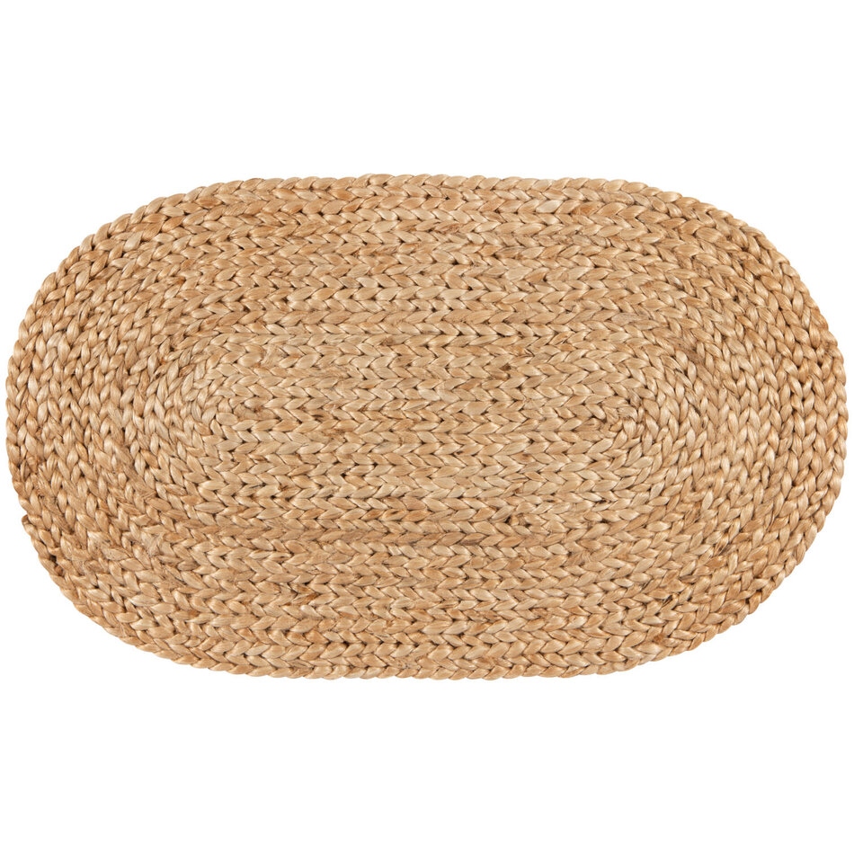Oval Braided Jute Mat 18 x 30 inch
