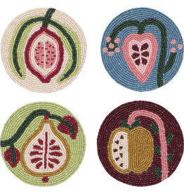 Pome Beaded Coasters Set of 4