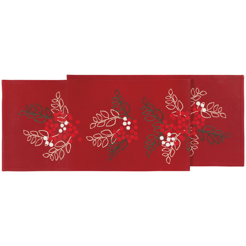 Merry Berry Christmas Table Runner