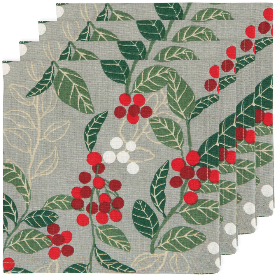 Merry Berry Christmas Napkins Set of 4