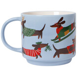 Dashing Dachshunds Christmas Mug and Socks Set