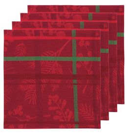 Winterberry Christmas Jacquard Napkins Set of 4