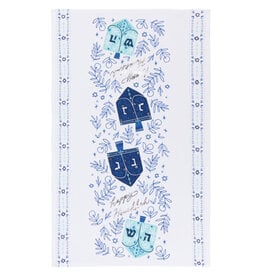 Dreidels Hanukkah Dishtowel