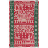 Folk Forest Christmas Jacquard Dishtowel