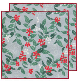 Merry Berry Christmas Recycled Microfibre Dishcloth