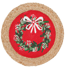 Wreaths Braided Christmas Placemat