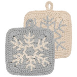 Snowfall Christmas Crochet Sponges Set of 2