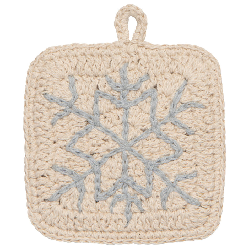 Snowfall Christmas Crochet Sponges Set of 2