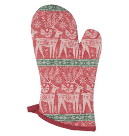 Folk Forest Christmas Jacquard Mitt