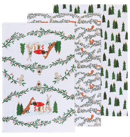 Forest Fete Floursack Dishtowels Set of 3