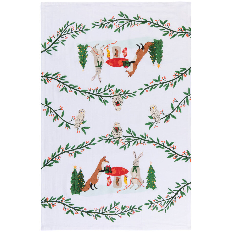 Forest Fete Floursack Dishtowels Set of 3